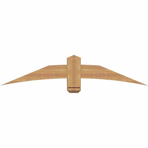 Ekena Millwork Bellingham Timber Gable Bracket, Western Red Cedar, 60"W x 12"H x 3 1/2"D x 5 1/2"F, 5/12 Pitch GBW060X12X0406BEL00SWR - main